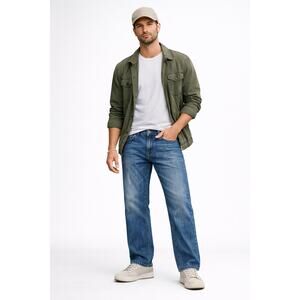 Lucky Brand 221 Original Straight Cut Jeans Mens 31x32 Vintage Wash 100% Cotton